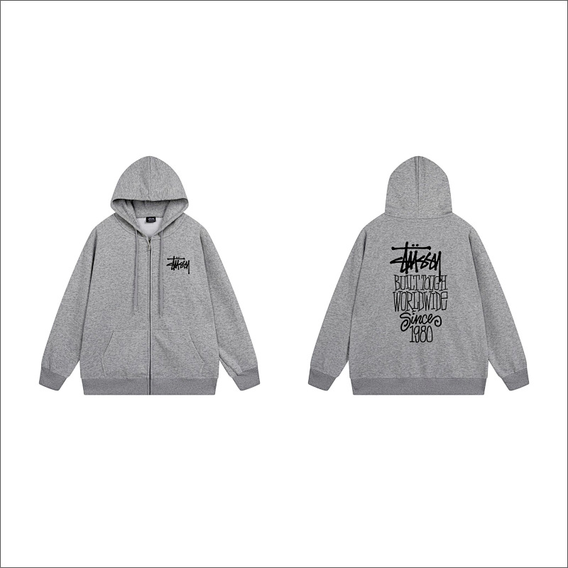 Stussy Vertical City List Full-Zip Hoodie