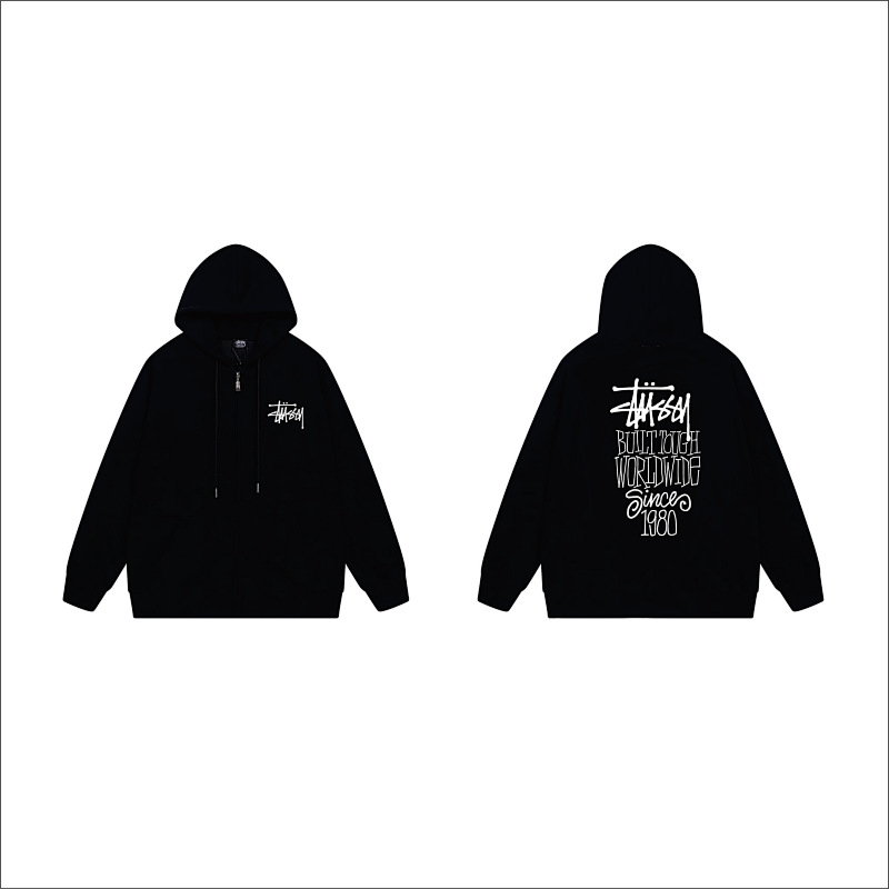 Stussy Vertical City List Full-Zip Hoodie