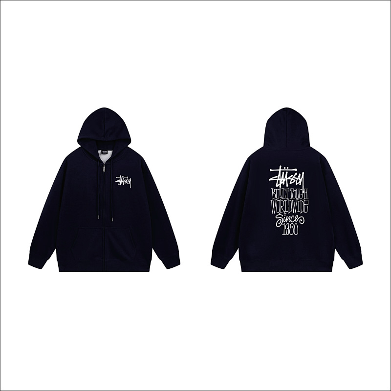 Stussy Vertical City List Full-Zip Hoodie
