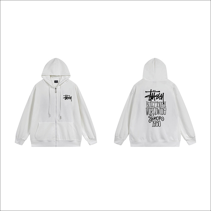 Stussy Vertical City List Full-Zip Hoodie