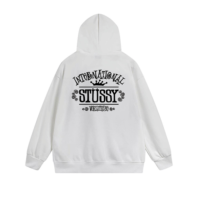 Stussy Vintage Banknote Graphic Full-Zip Hoodie
