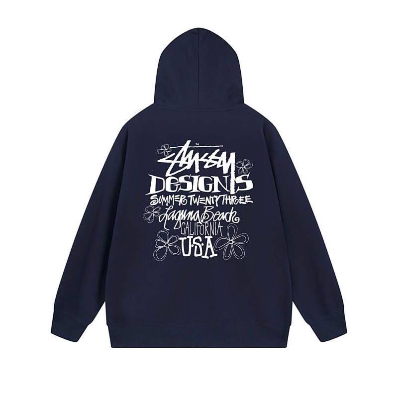 Stussy Vintage Typography Stamp Full-Zip Hoodie