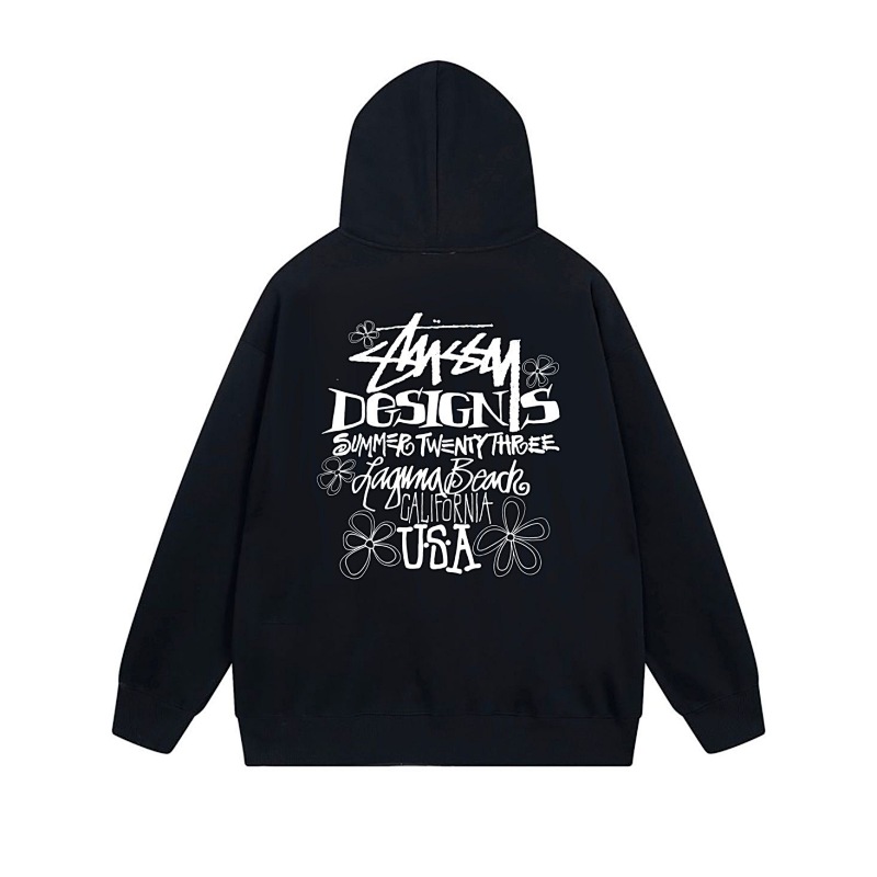 Stussy Vintage Typography Stamp Full-Zip Hoodie