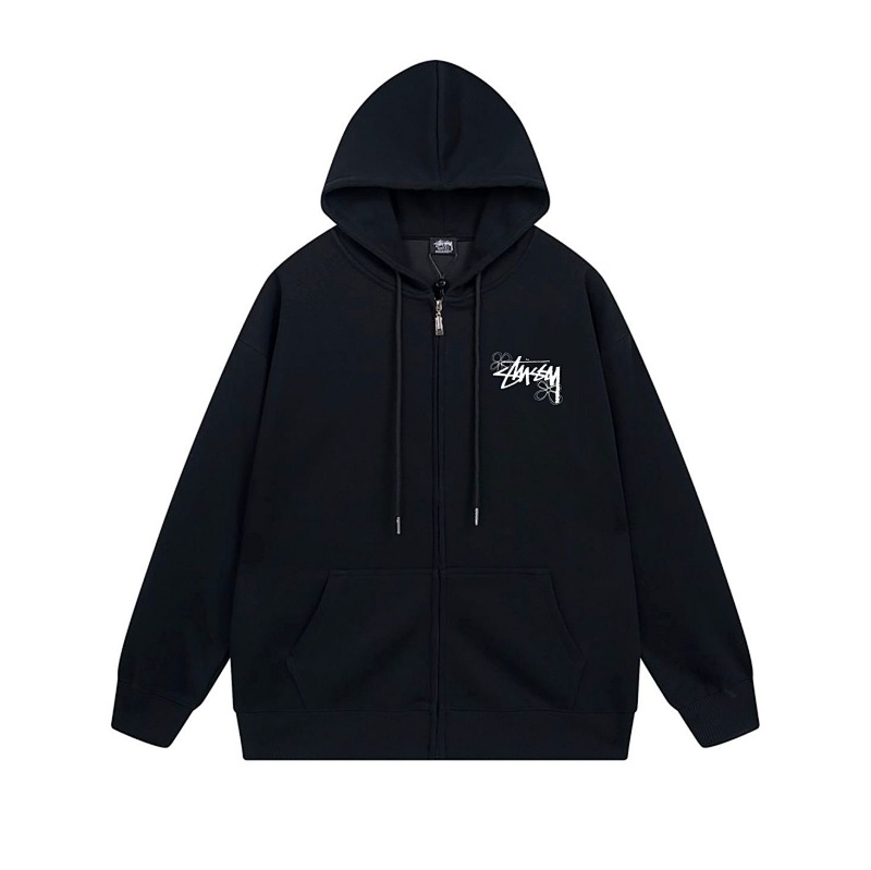 Stussy Vintage Typography Stamp Full-Zip Hoodie