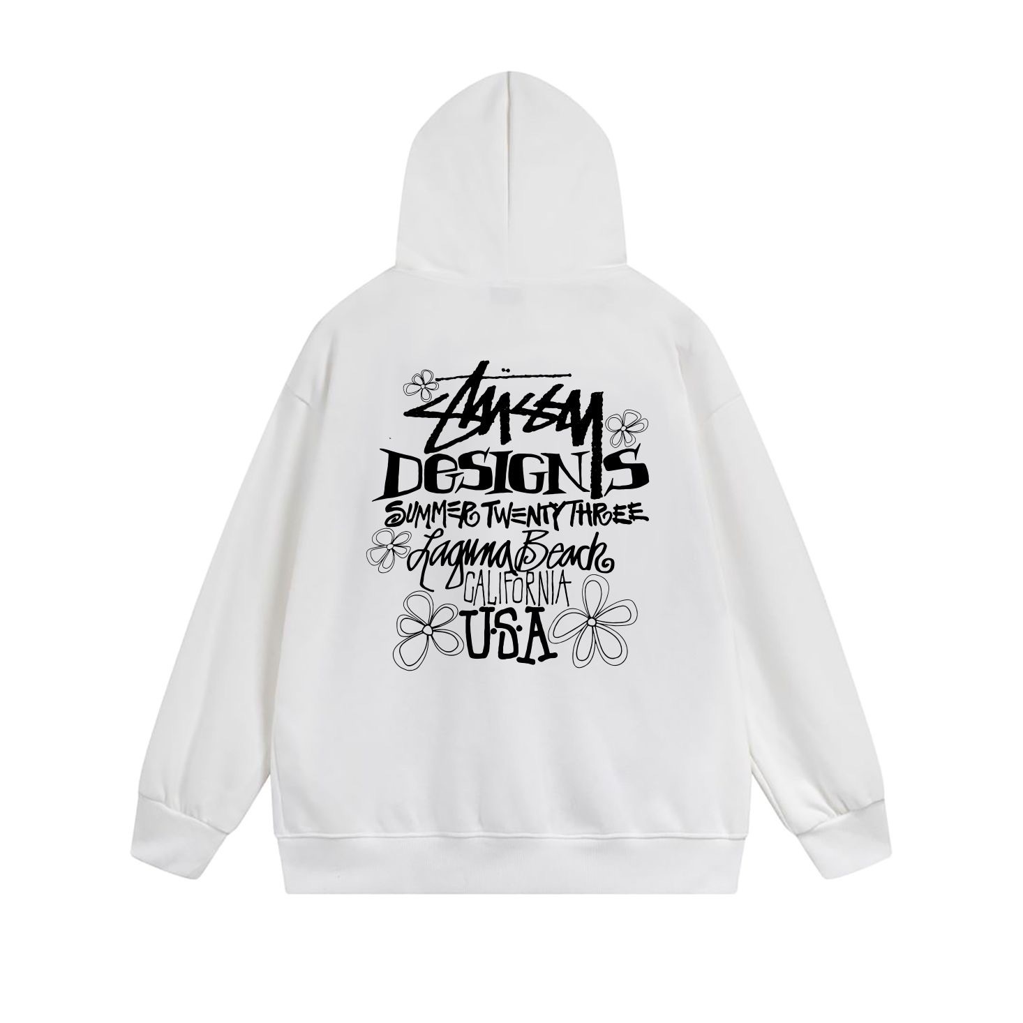 Stussy Vintage Typography Stamp Full-Zip Hoodie