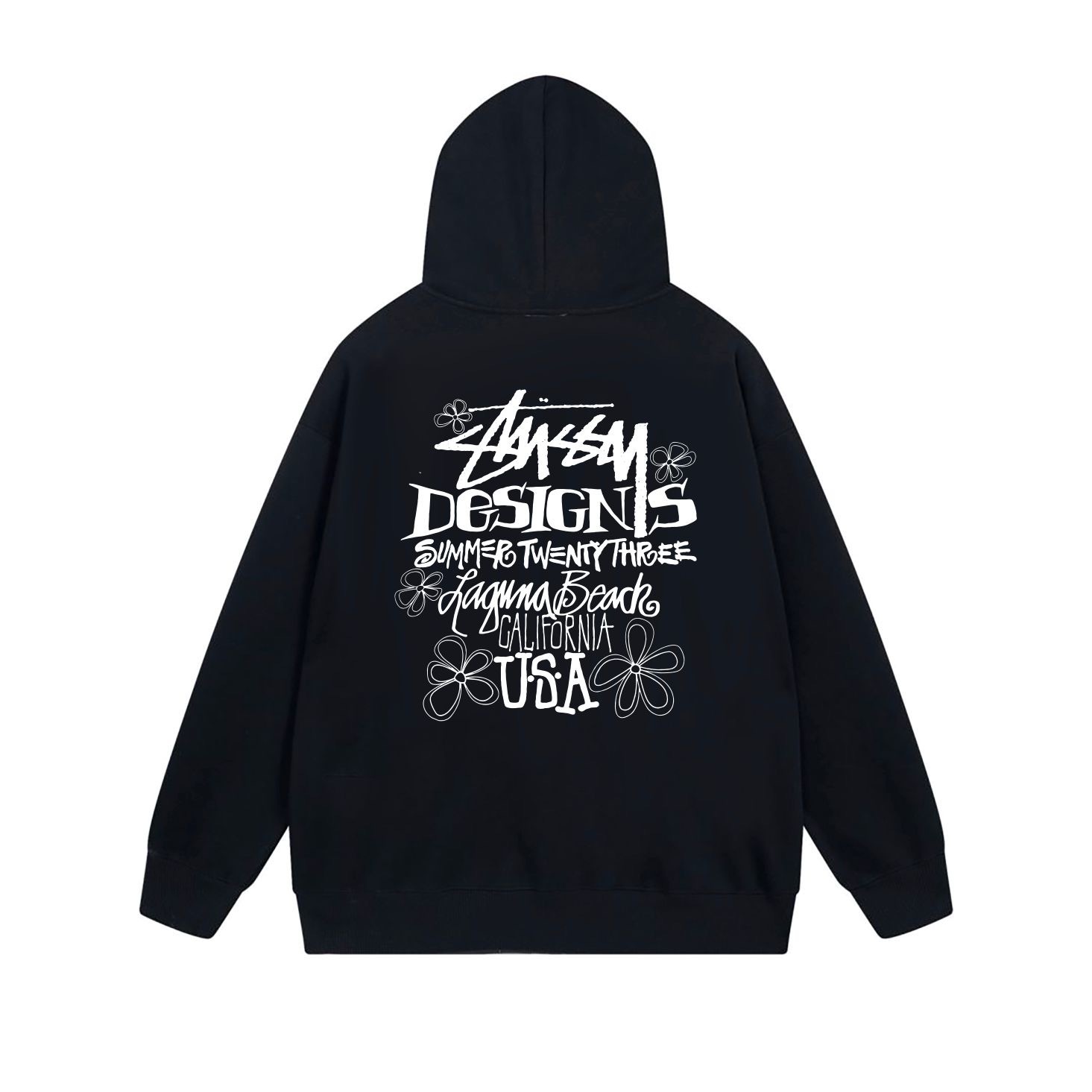 Stussy Vintage Typography Stamp Full-Zip Hoodie
