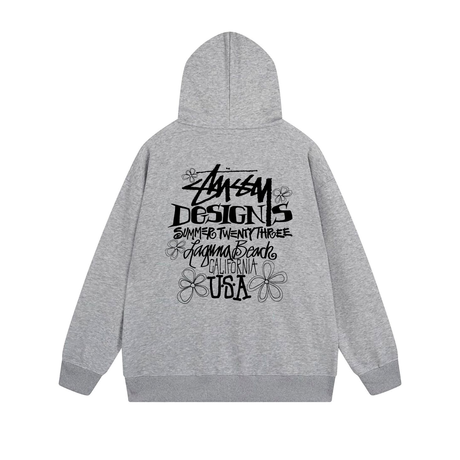 Stussy Vintage Typography Stamp Full-Zip Hoodie