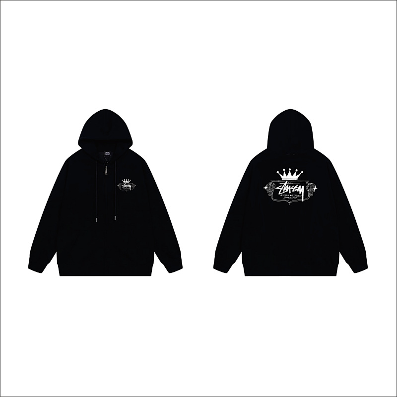 Stussy Winged Oval Crest Full-Zip Hoodie