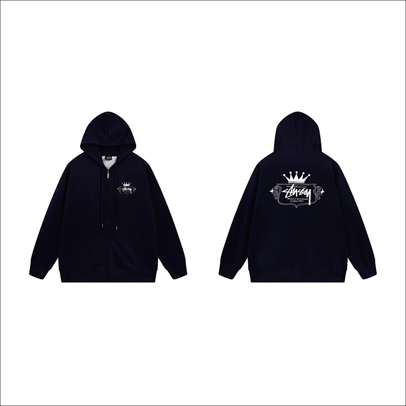 Stussy Winged Oval Crest Full-Zip Hoodie