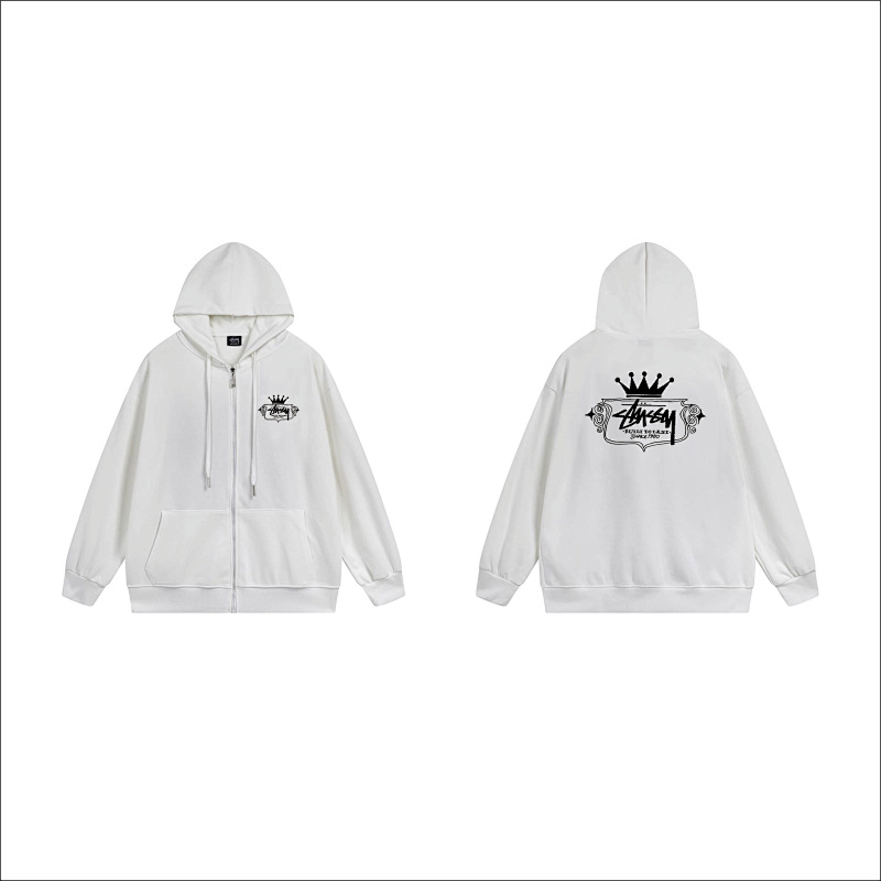 Stussy Winged Oval Crest Full-Zip Hoodie