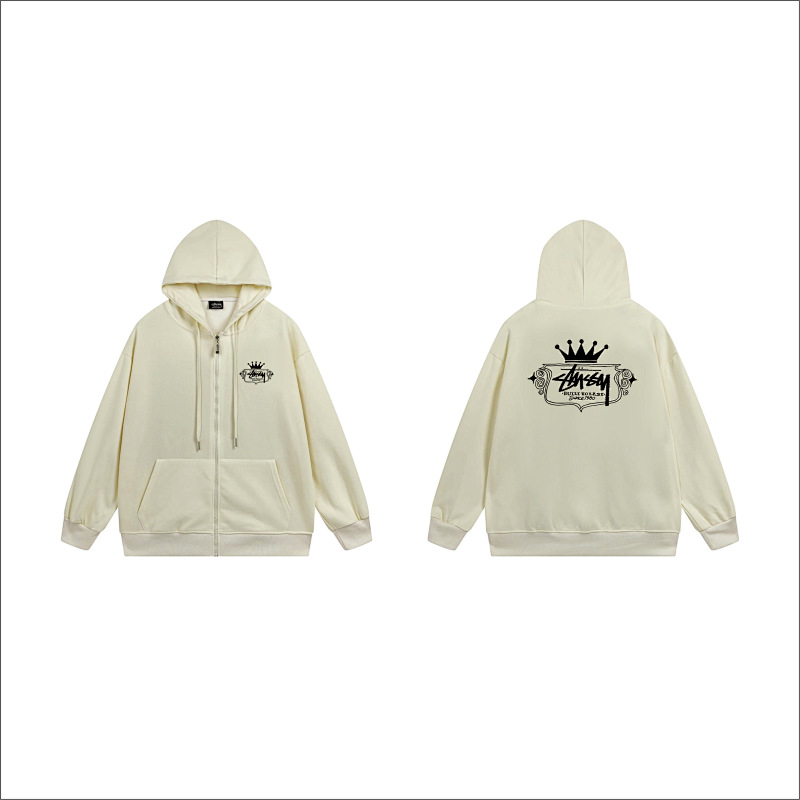 Stussy Winged Oval Crest Full-Zip Hoodie