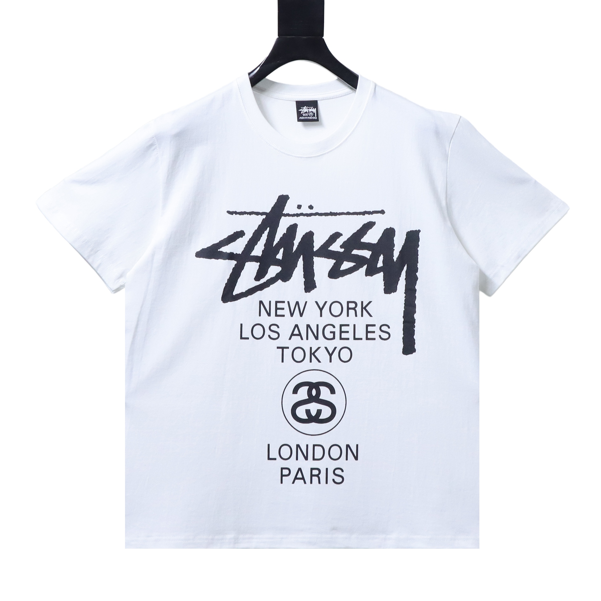 Stussy World Tour City List T-Shirt White