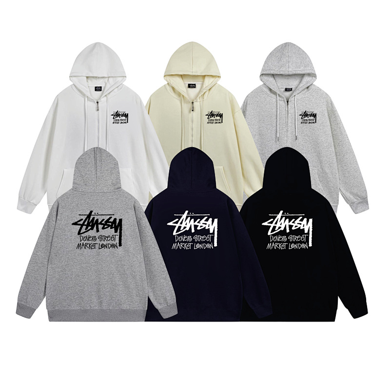 Stussy World Tour Signature Full-Zip Hoodie