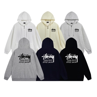 Stussy World Tour Signature Full-Zip Hoodie 01