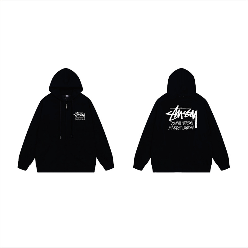 Stussy World Tour Signature Full-Zip Hoodie