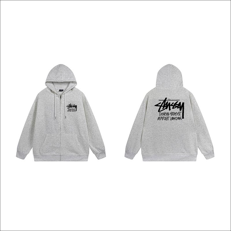 Stussy World Tour Signature Full-Zip Hoodie