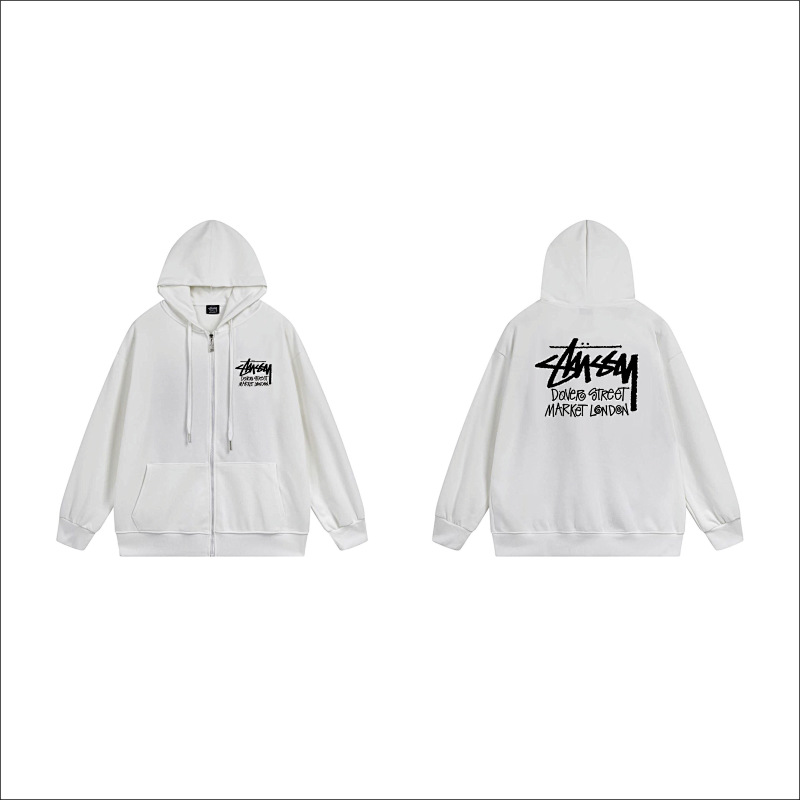 Stussy World Tour Signature Full-Zip Hoodie