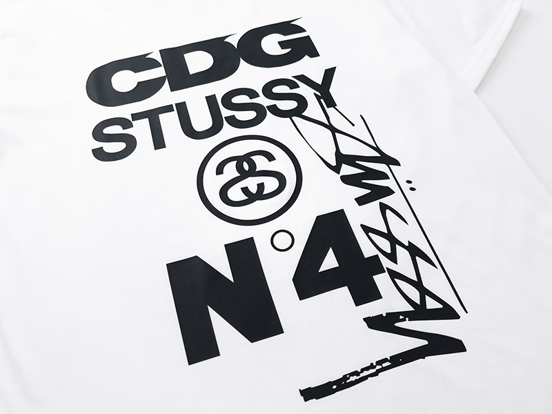 Stussy x CDG 80 N4 Typography T-Shirt