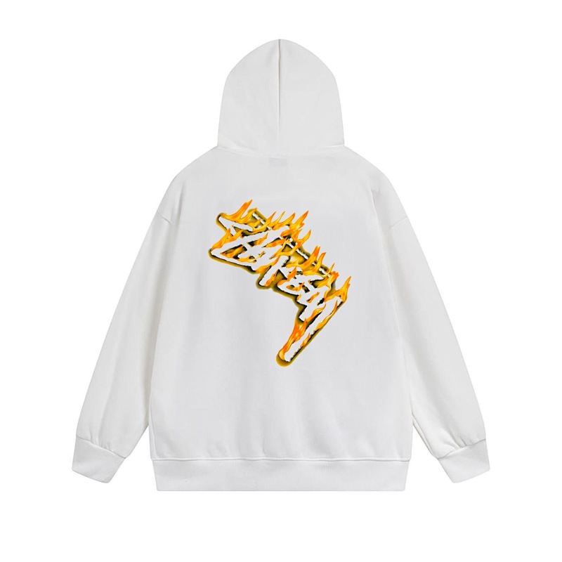 Stussy Yellow Checkerboard Lightning Full-Zip Hoodie