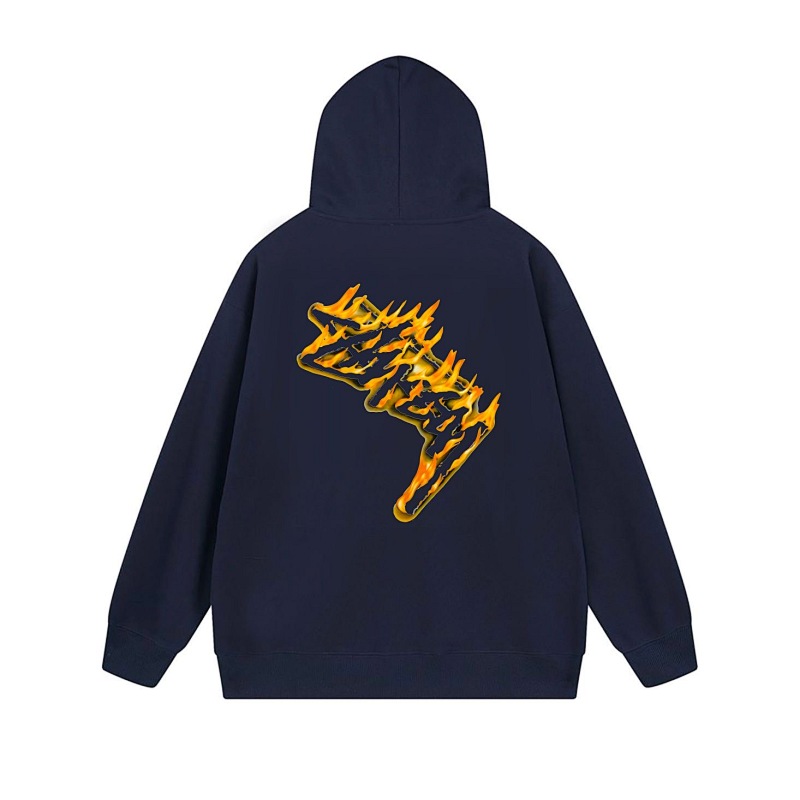 Stussy Yellow Checkerboard Lightning Full-Zip Hoodie