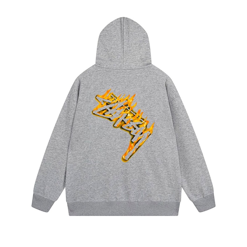 Stussy Yellow Checkerboard Lightning Full-Zip Hoodie