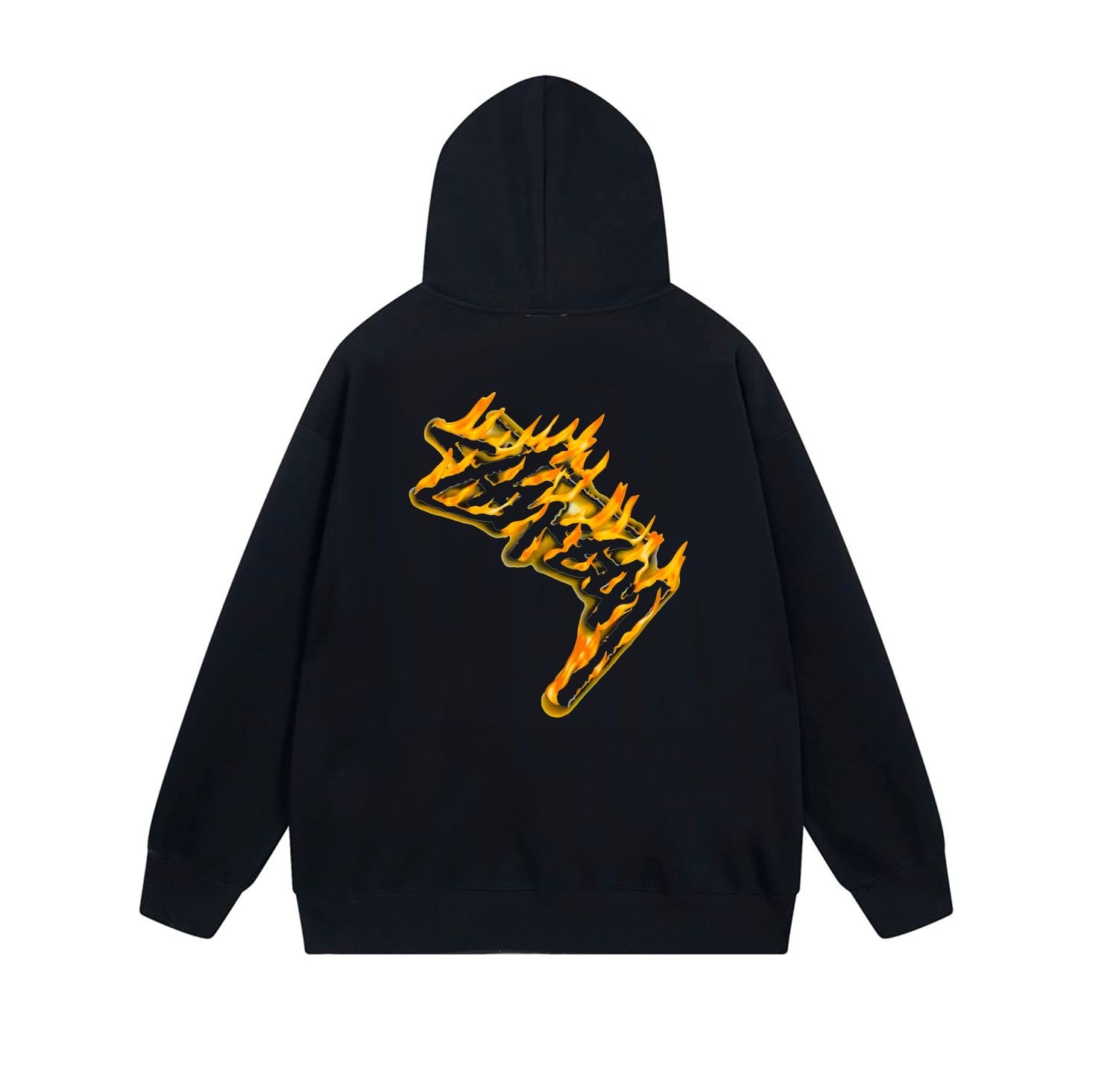 Stussy Yellow Checkerboard Lightning Full-Zip Hoodie