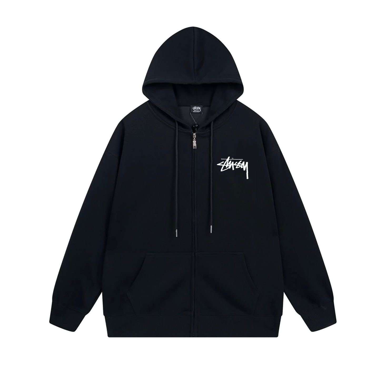 Stussy Yellow Checkerboard Lightning Full-Zip Hoodie