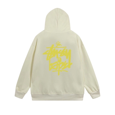 Stussy Yellow Crown Handstyle Full-Zip Hoodie 02