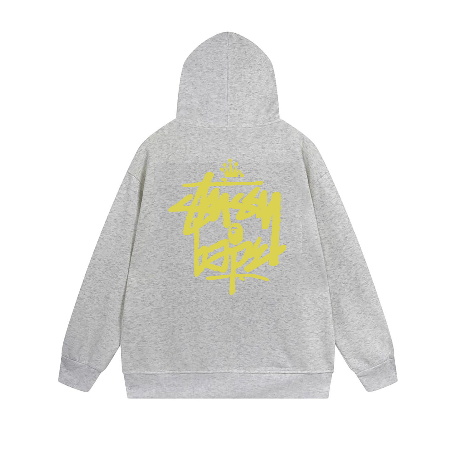 Stussy Yellow Crown Handstyle Full-Zip Hoodie