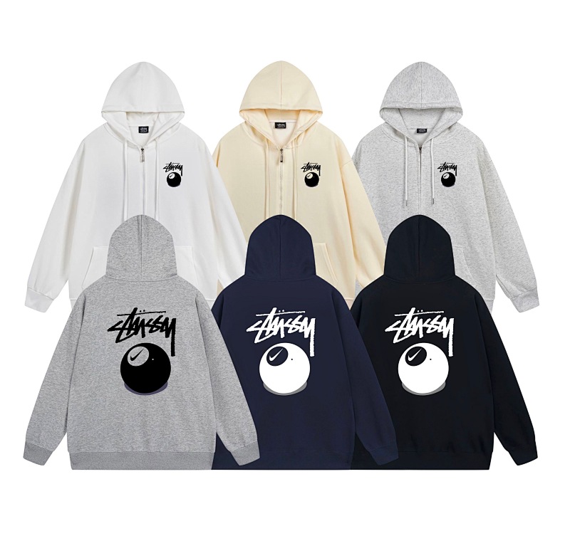 Stussy Yin Yang Handstyle Full-Zip Hoodie