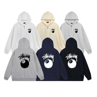 Stussy Yin Yang Handstyle Full-Zip Hoodie 01