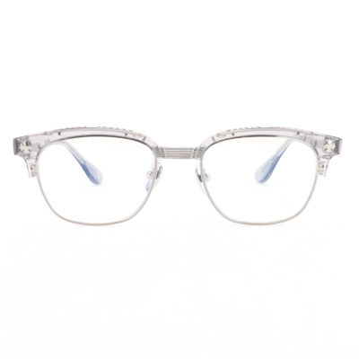 Chrome Hearts Bonennoisseur ll DT/SS Glasses Smoky Gray Frame /Silver Temples 01