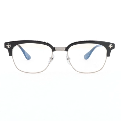 Chrome Hearts Bonennoisseur ll Glasses Black Frame/Silver Temples 01