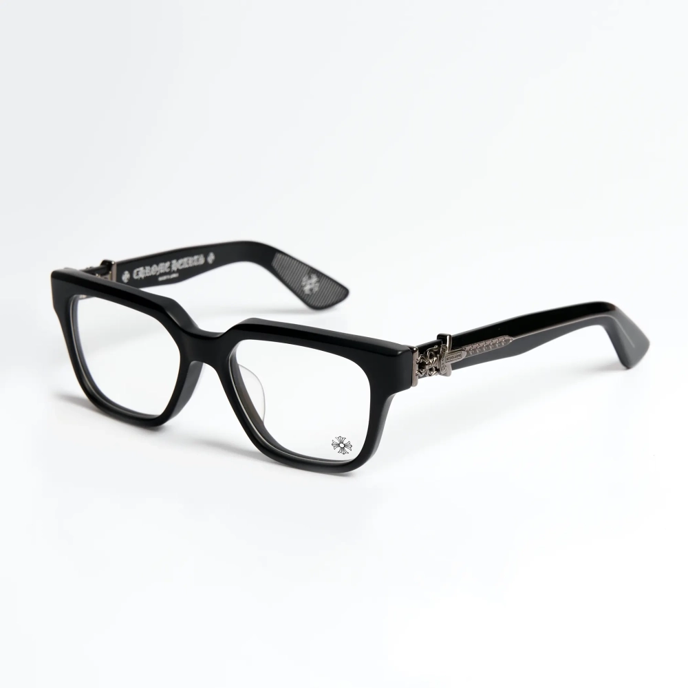 Chrome Hearts Vagillionaire II Glasses Smoky Black /Sterling Silver