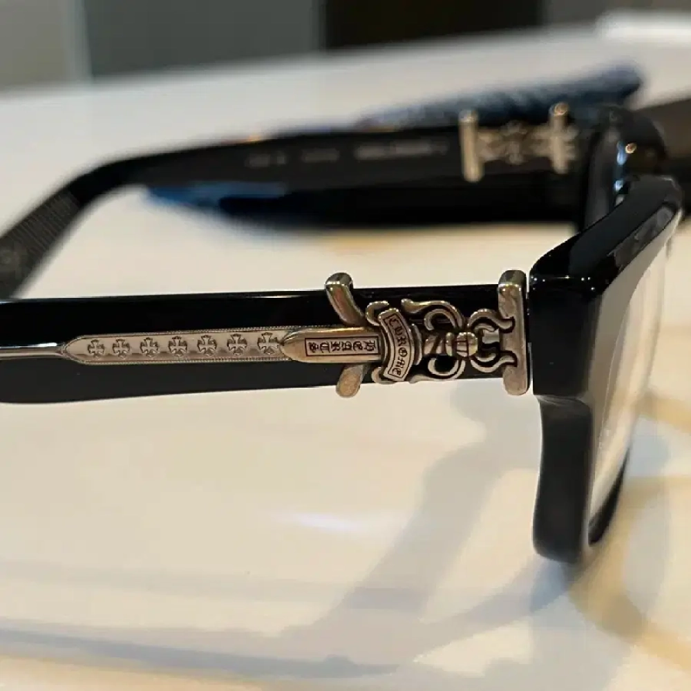 Chrome Hearts Vagillionaire II Glasses Smoky Black /Sterling Silver
