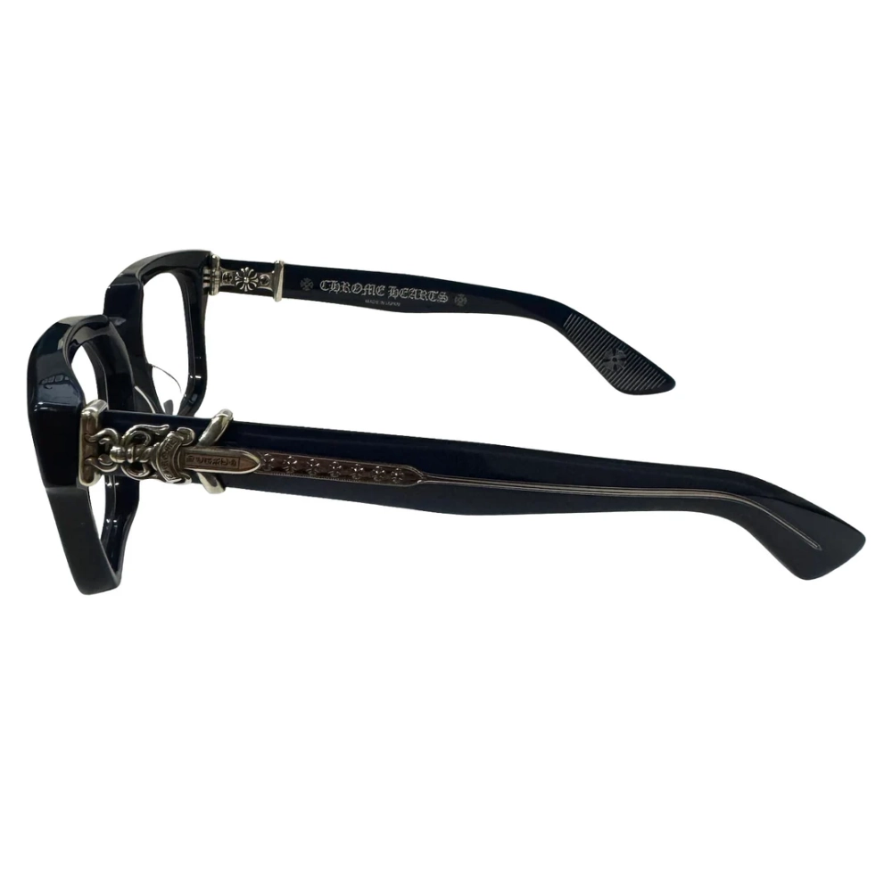 Chrome Hearts Vagillionaire II Glasses Smoky Black /Sterling Silver