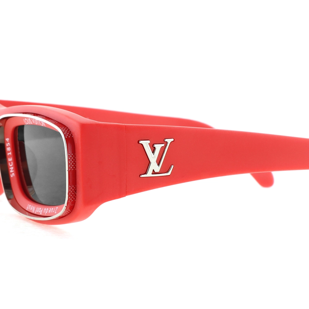Louis Vuitton LV Ocean Low Square Sunglasses Matte Red
