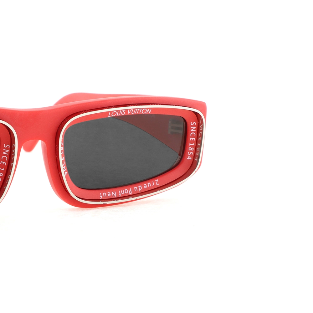 Louis Vuitton LV Ocean Low Square Sunglasses Matte Red
