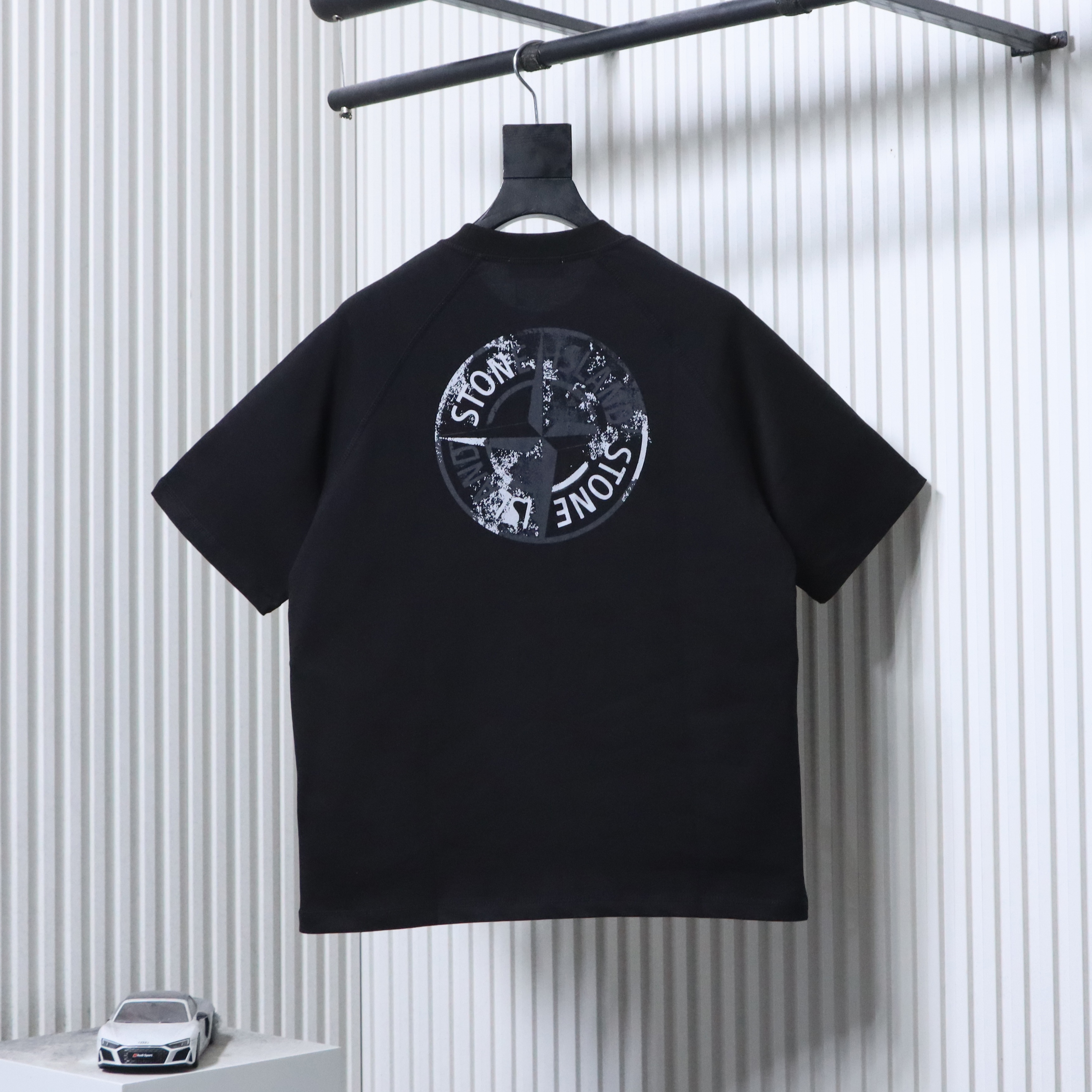 Stone Island 3M Reflective Compass T-Shirt Black