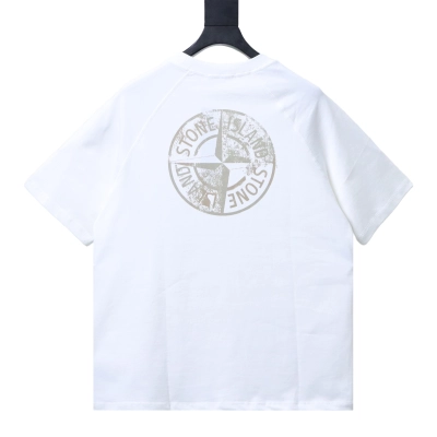 Stone Island 3M Reflective Compass T-Shirt White 01