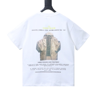 Stone Island Archivio Jacket Graphic T-Shirt White 01