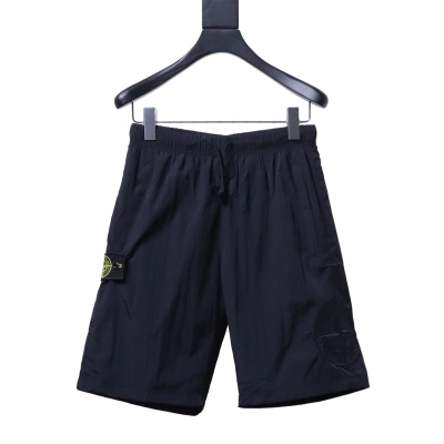 Stone Island Classic Badge Cargo Shorts Navy 01