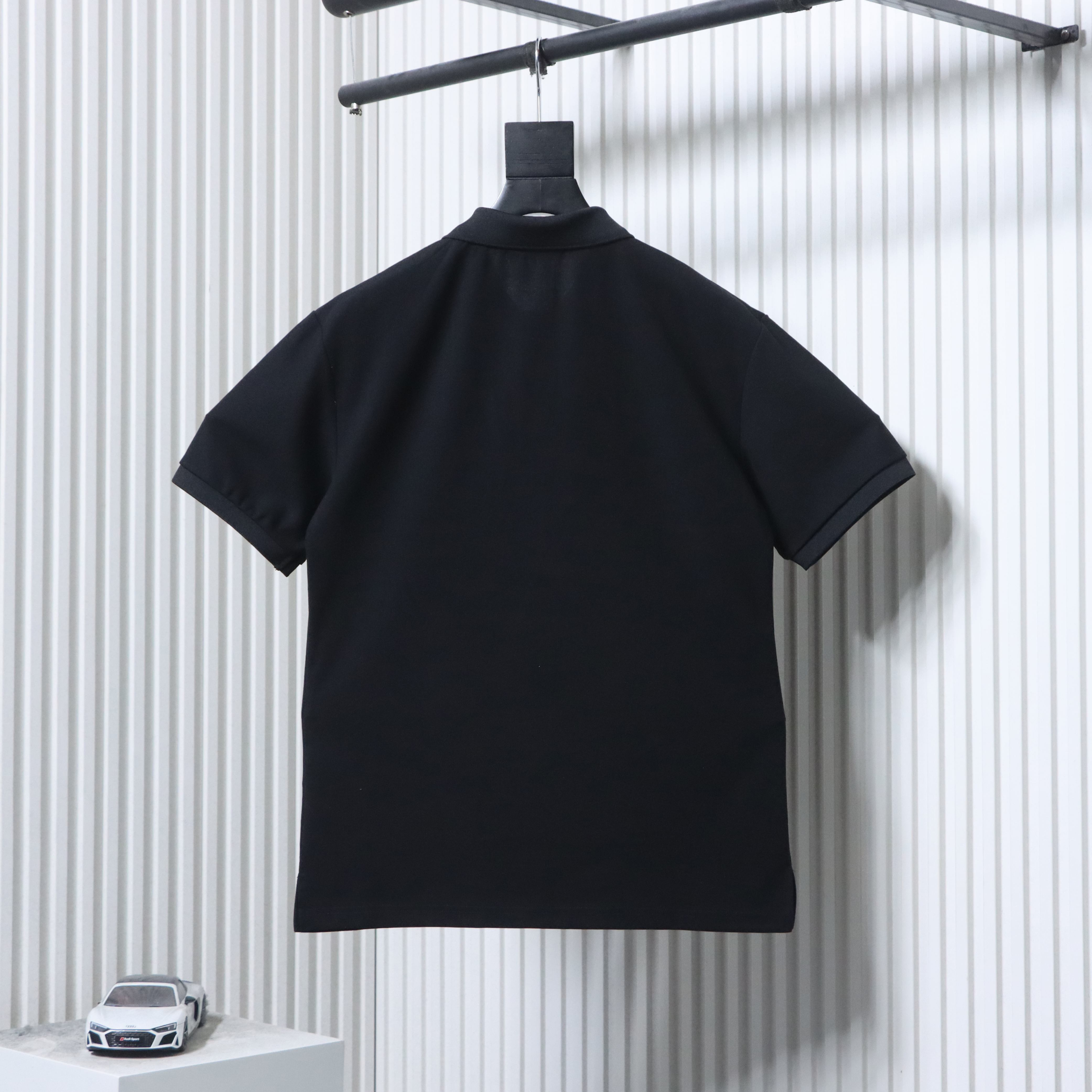 Stone Island Classic Knit Polo Shirt Black