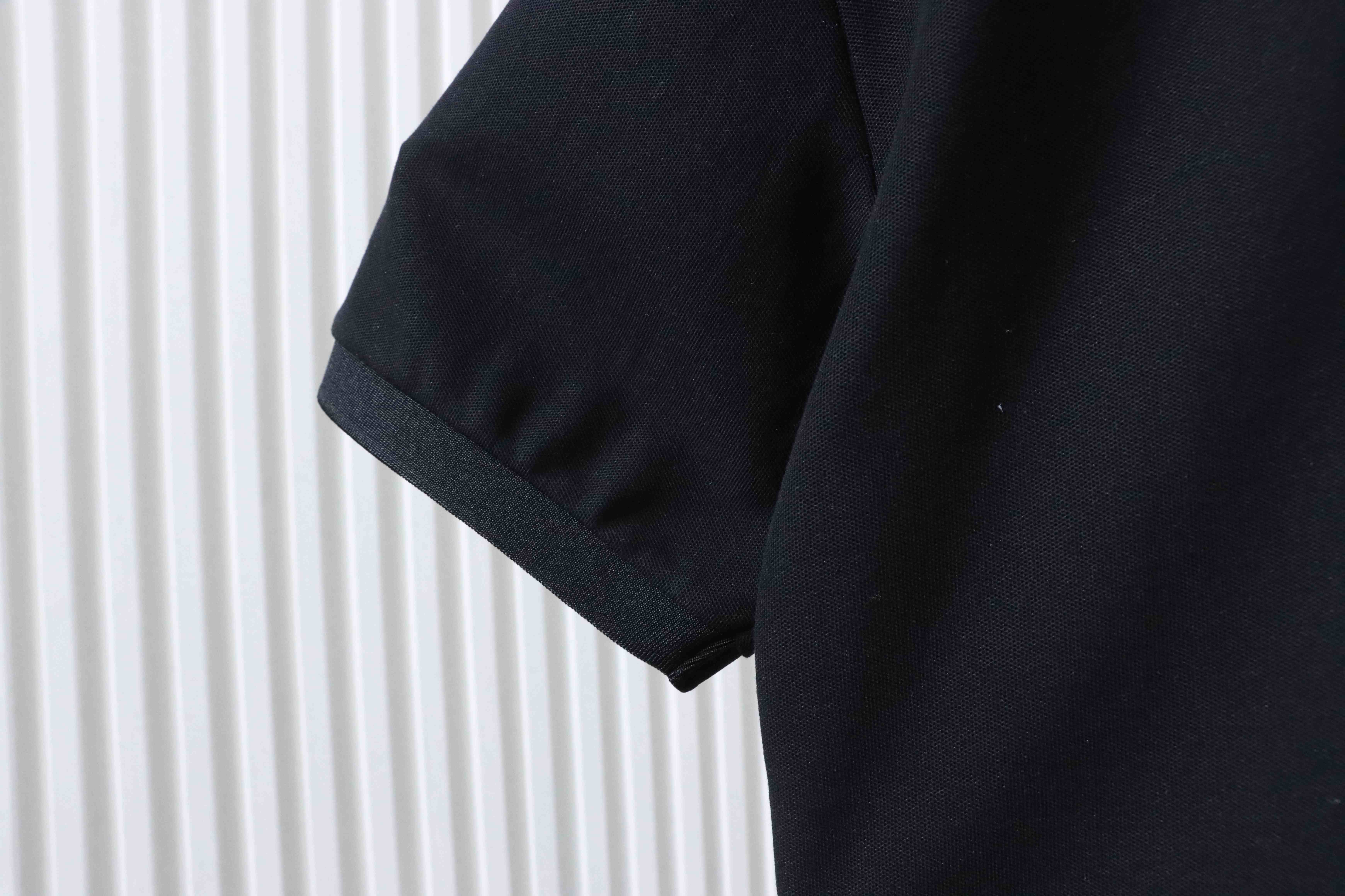 Stone Island Classic Knit Polo Shirt Black