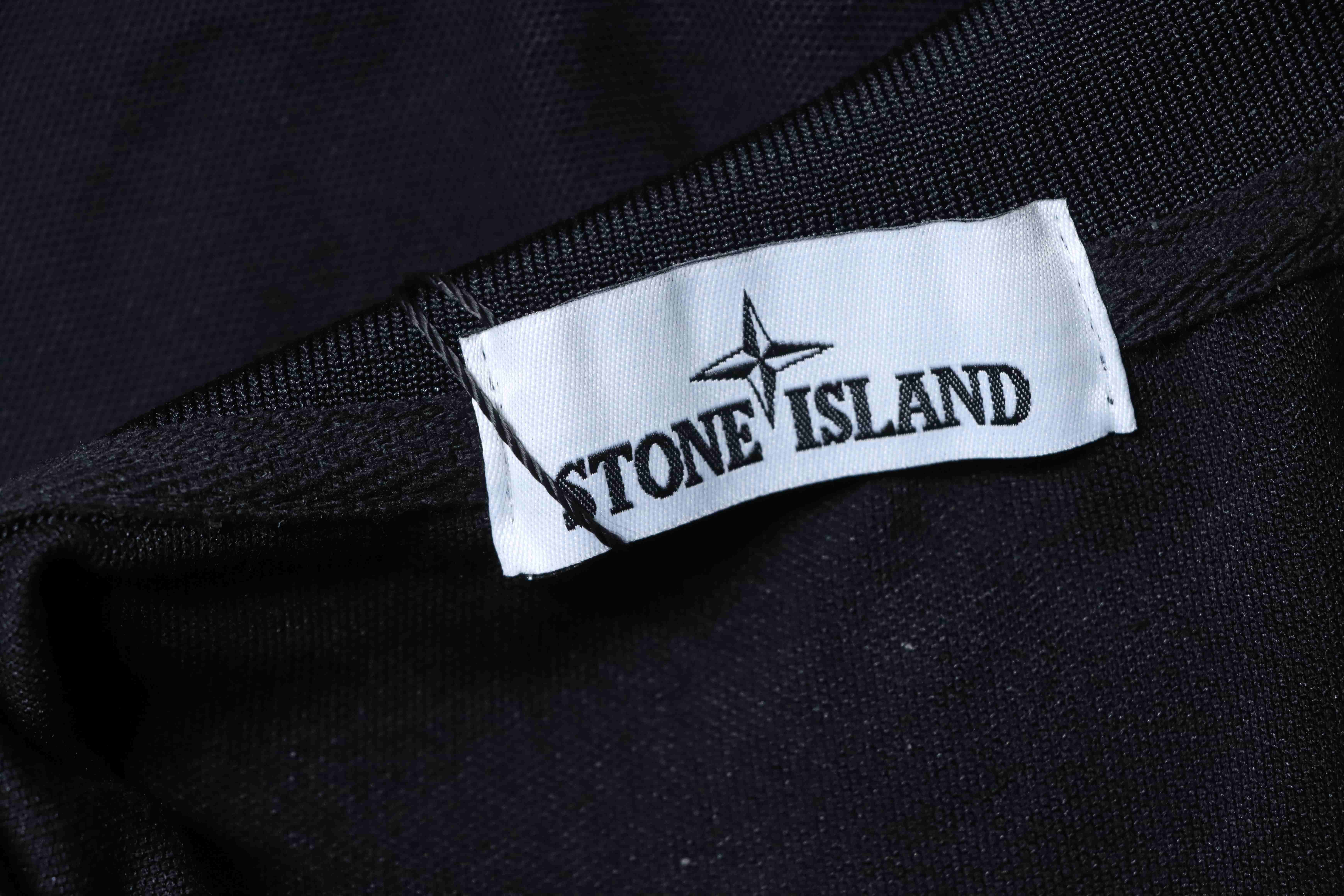 Stone Island Classic Knit Polo Shirt Black
