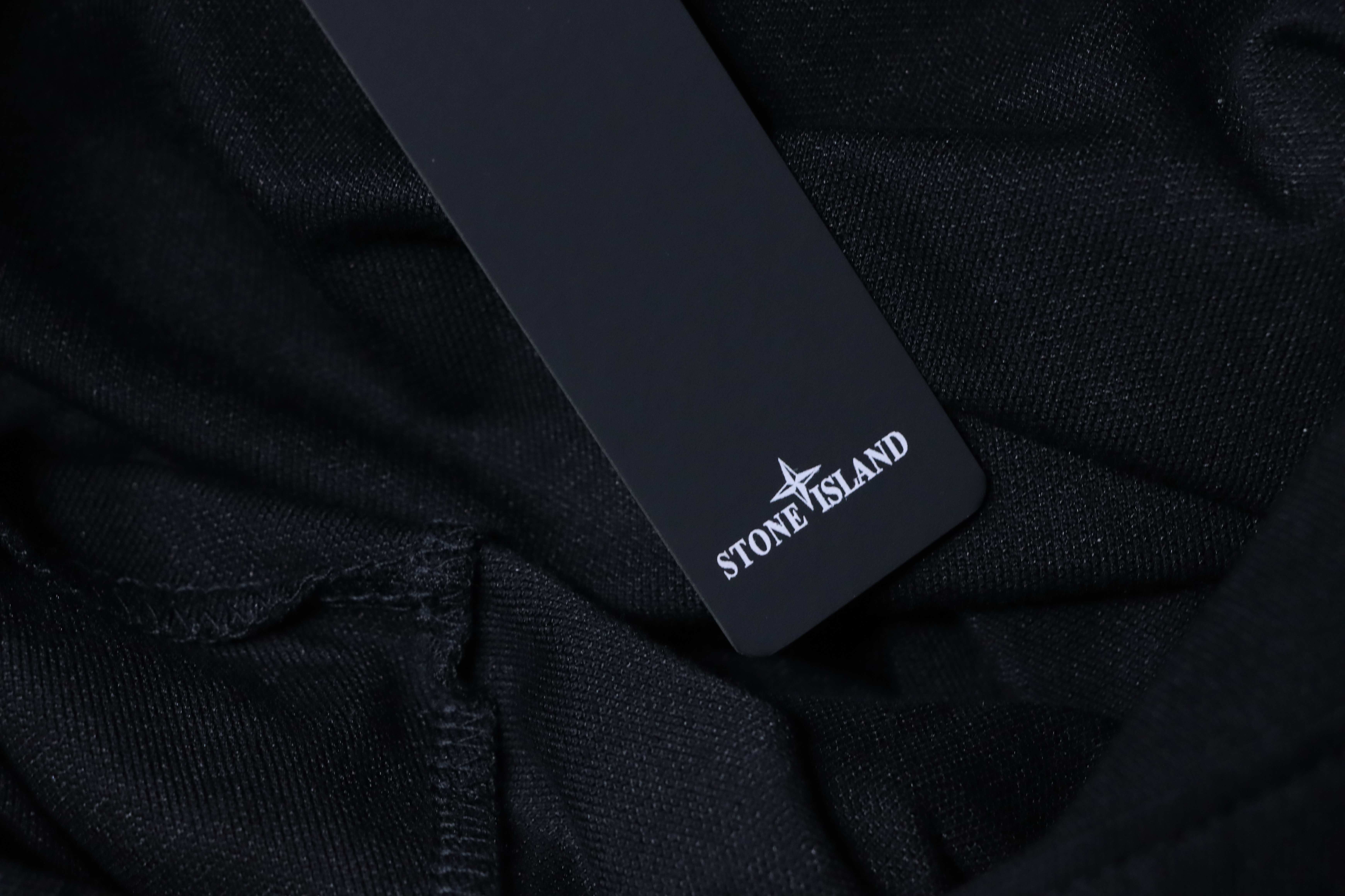 Stone Island Classic Knit Polo Shirt Black