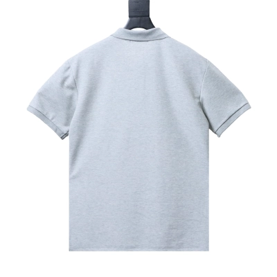 Stone Island Classic Knit Polo Shirt Light Gray 02