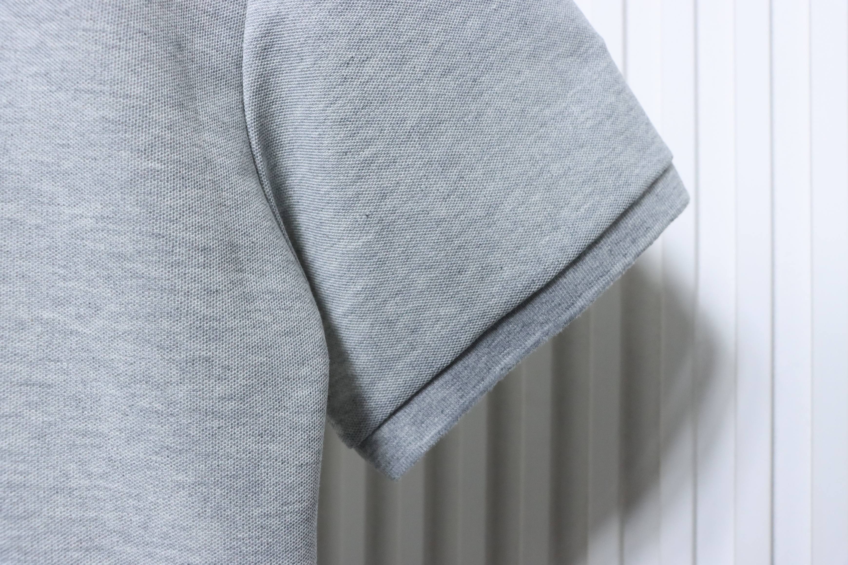 Stone Island Classic Knit Polo Shirt Light Gray