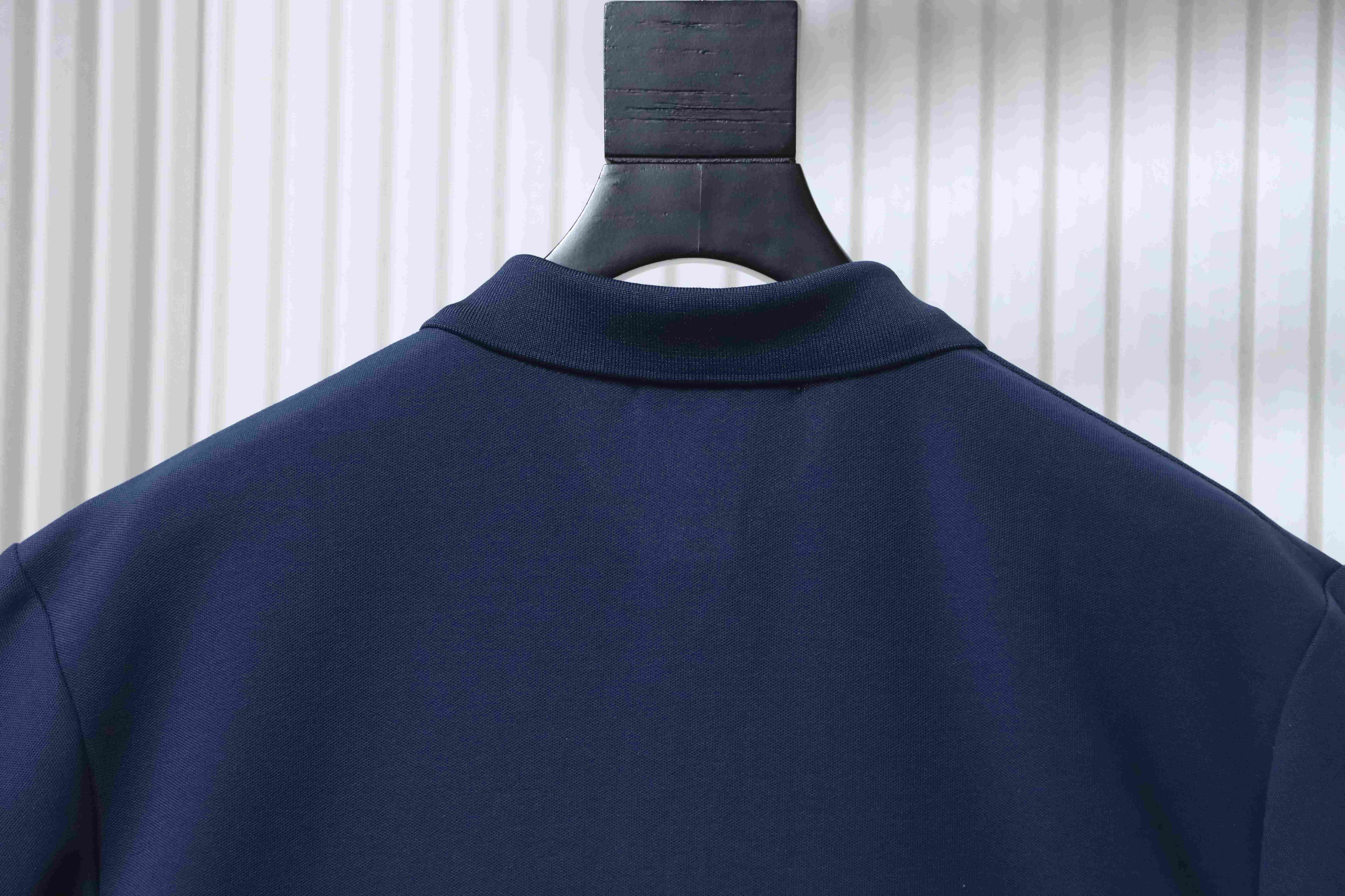 Stone Island Classic Knit Polo Shirt Navy