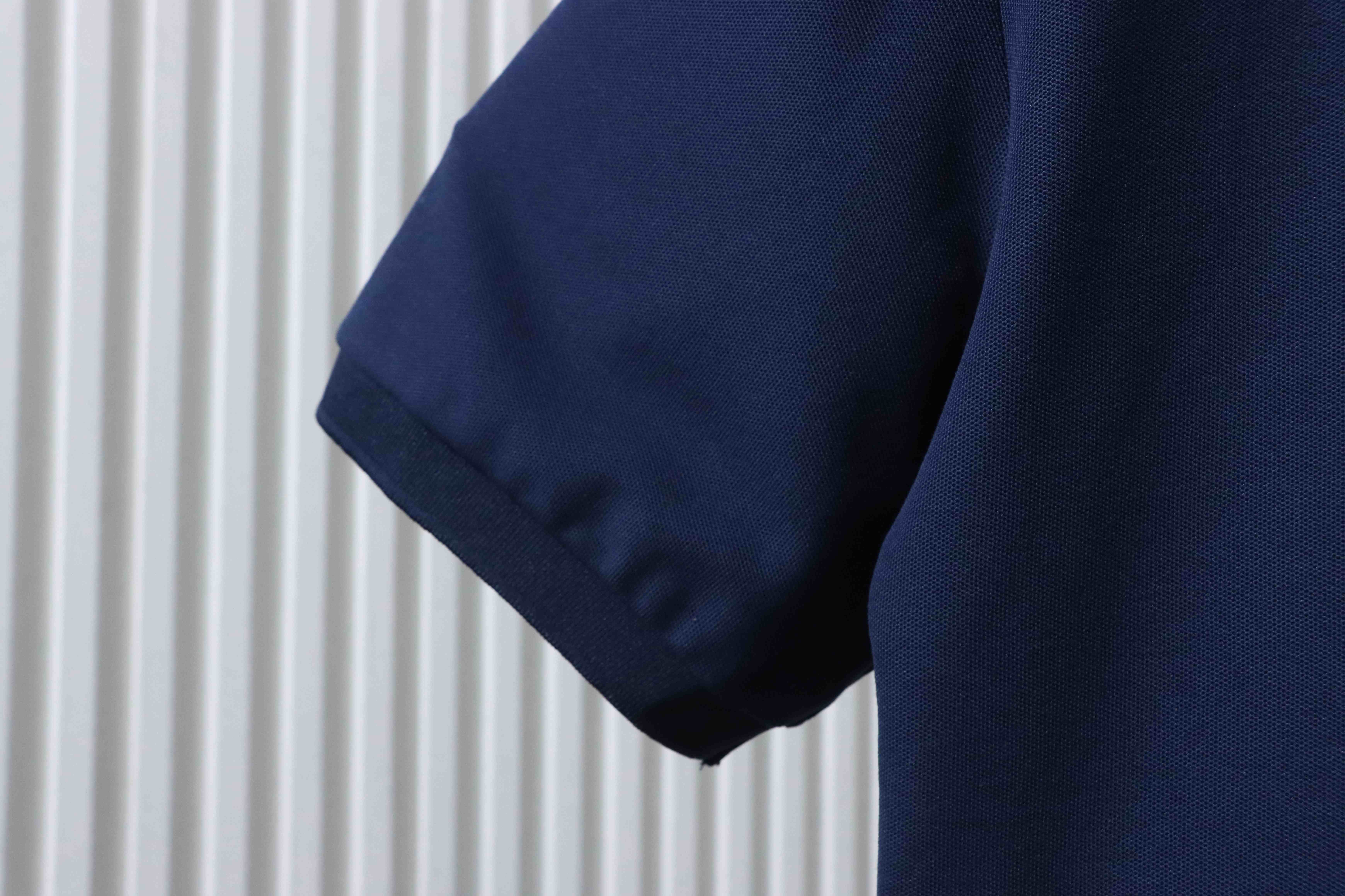 Stone Island Classic Knit Polo Shirt Navy